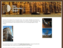 Tablet Screenshot of claychurch.org.uk